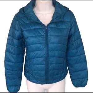 FIORE BY TRES BIEN PUFFER JACKET WITH HOOD • sz S (Junior)